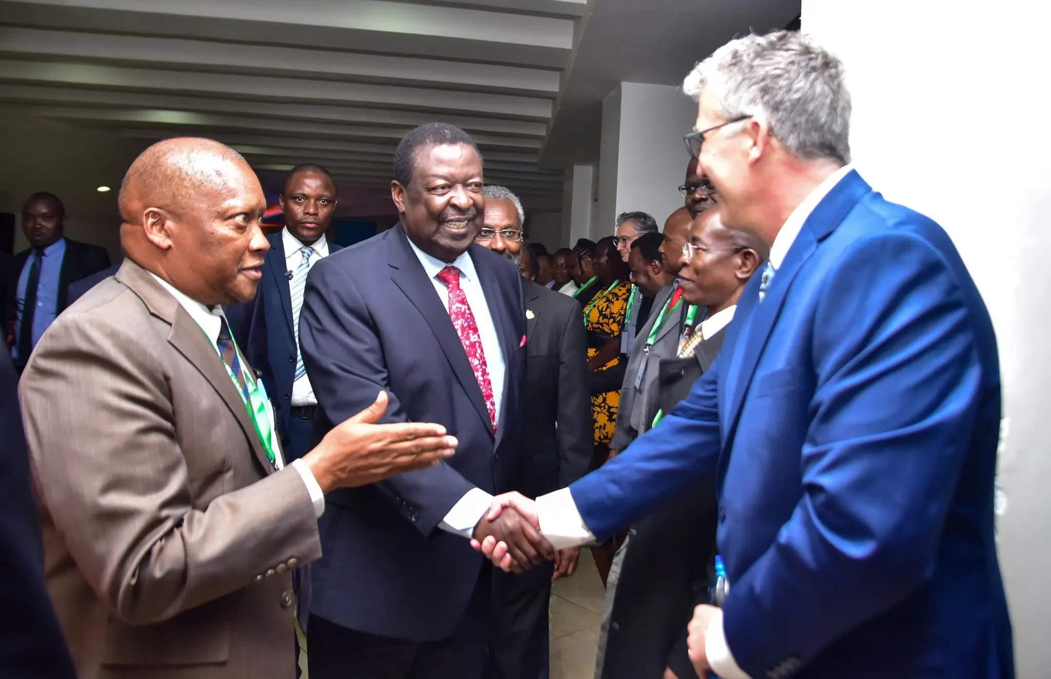 Dr. Boniface Kiteme introducing the members of the joint organizing commitee to the Prime CS Hon. Musalia Mudavadi Dr. Boniface Kiteme introducing the members of the joint organizing commitee to the Prime CS Hon. Musalia Mudavadi