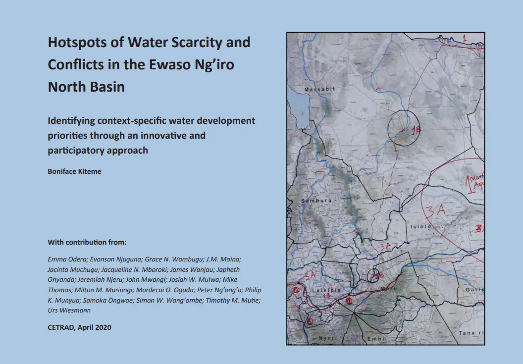 Hotspots of Water Scarcity and Conflicts in the Ewaso Ng’iro North Basin
